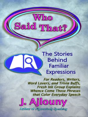 cover image of Who Said That?